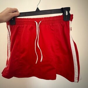 Y2K Red Mini bebe Tennis Skirt